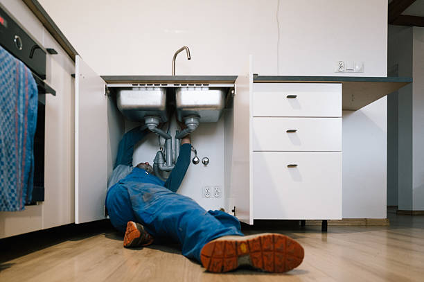 Professional Drain Cleaning technician working in Huletts Landing, NY